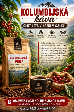 Kolumbijská káva – chuť léta v každém šálku